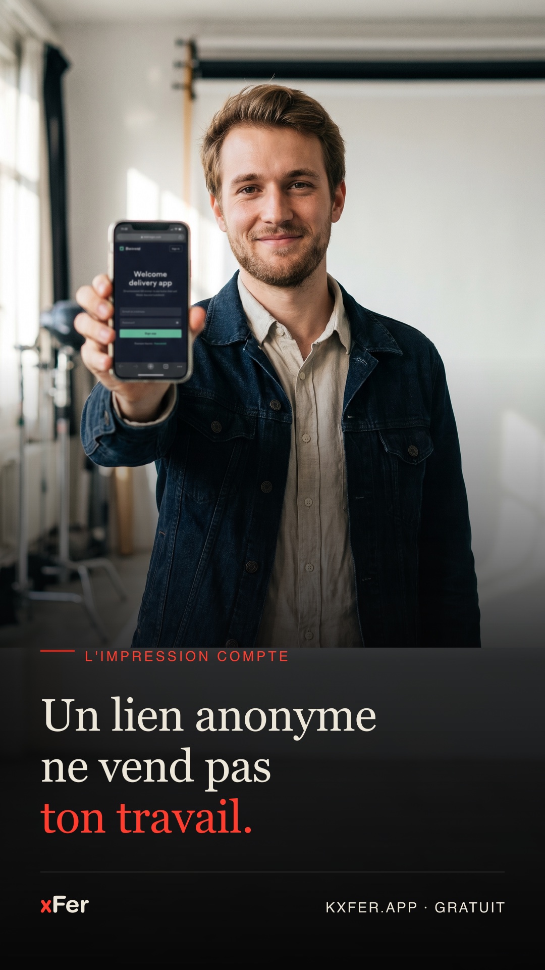 Un lien anonyme ne vend pas ton travail.